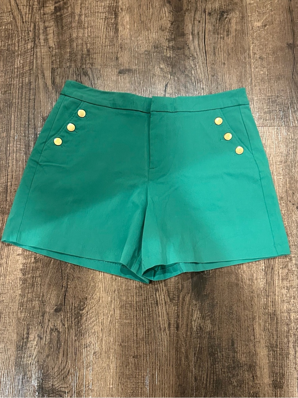 Maurices Green High-Waist Button Pocket Women's Shorts